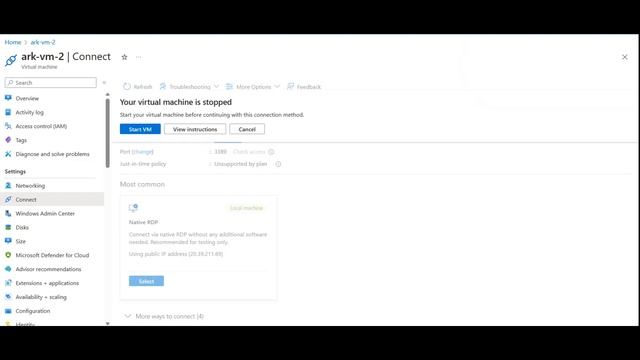 AZURE Fundamentals - How to open/connect Windows VM смотреть онлайн