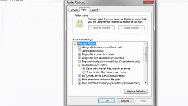 Show hidden files in Windows 7 - 8 - 10 смотреть онлайн