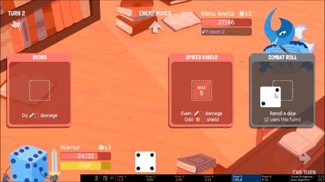 Speedrun of Dicey Dungeons, Warrior Episode 01 (06:23 min) смотреть онлайн