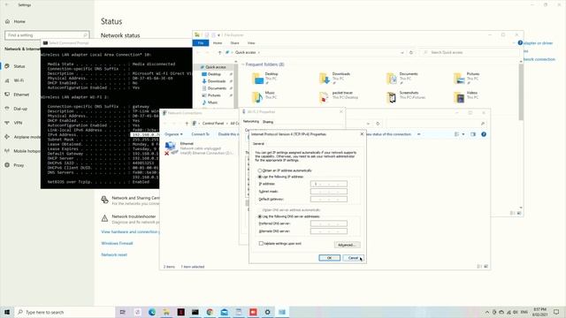 How to Configure IP manually windows and use of DHCP смотреть онлайн