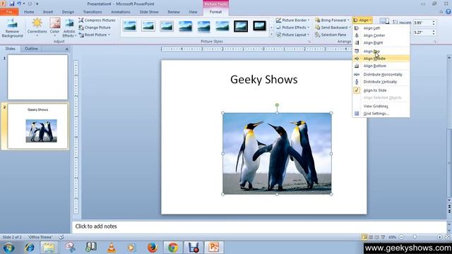 Microsoft PowerPoint 2010 Arrange the Picture & Clip Art смотреть онлайн