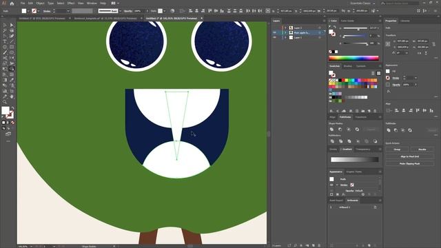 Cartoon style small illustration of Fruit | Apple смотреть онлайн