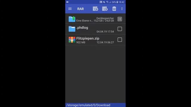 Archivdateien entpacken ANDROID смотреть онлайн