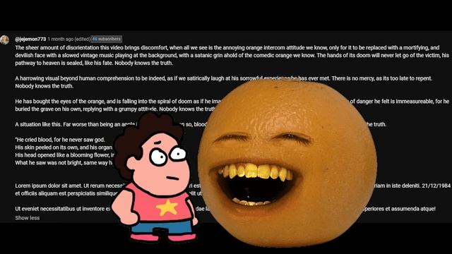 "Annoying Orange, You Can't Be Analog Horror" смотреть онлайн
