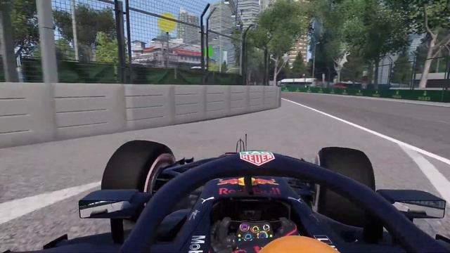 Hotlap Singapore F1 2018 RB14 Logitech G29 смотреть онлайн
