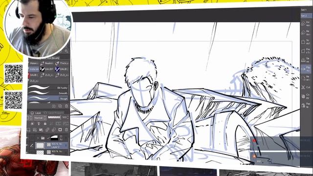 INDIE COMIC - Inking - Clip Studio Paint IOS on Ipad pro смотреть онлайн