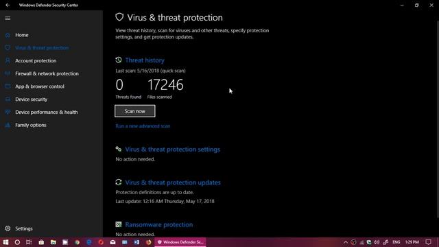Windows 10 April 2018 update How to do a Quick or Advanced Virus scan смотреть онлайн