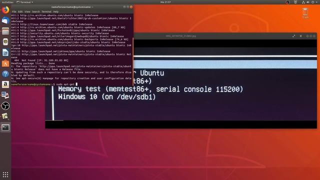 Set Windows 10 first OS to boot instead of Ubuntu смотреть онлайн