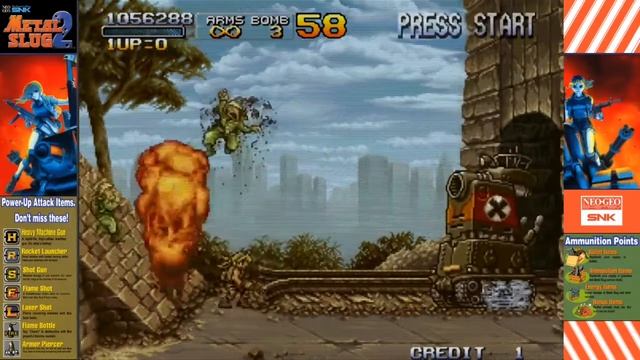 Até Zerar - Full Game | Arcade | Metal Slug 2 смотреть онлайн