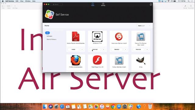 Air Server Installation смотреть онлайн
