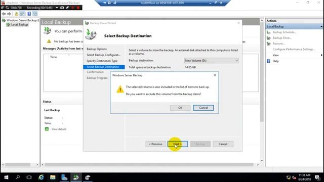 How to get server backup and restore windows server 2016 Step by step смотреть онлайн