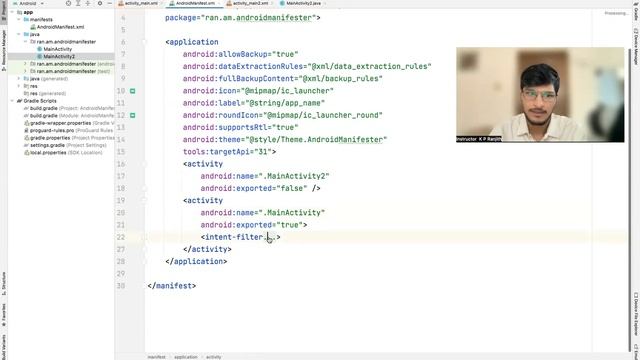What is #AndroidManifest.xml file - explained in Tamil - very simply! смотреть онлайн