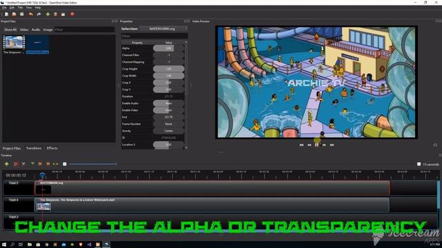 HOW TO ADD LOGO OR TEXT WATERMARK | OPENSHOT TUTORIAL FOR BEGINNERS смотреть онлайн