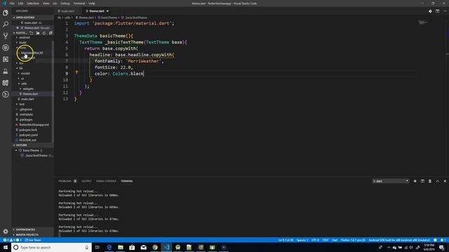 Flutter Tutorial - Flutter Theme смотреть онлайн