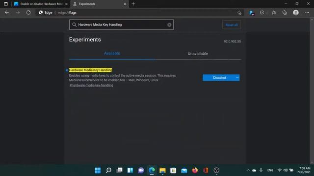 Enable or disable Hardware Media Key Handling in Microsoft Edge смотреть онлайн