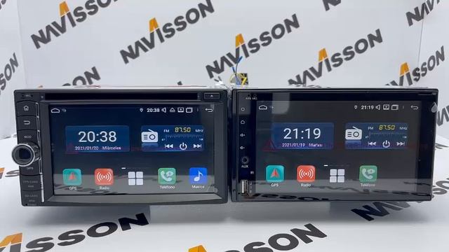 Doble din Android 10 con Carplay / Android Auto de Navisson смотреть онлайн