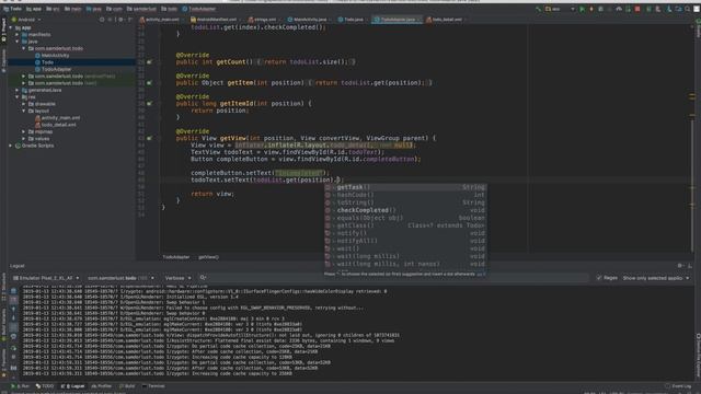 Android Todo app - part 3: Button to check the tasks complete смотреть онлайн
