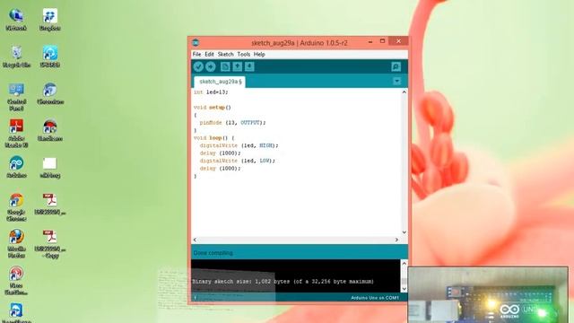 Let's get started with Arduino (Blinking Of a led) with explaination. смотреть онлайн