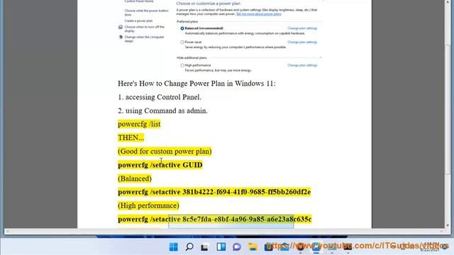 Change Power Plan in Windows 11 смотреть онлайн