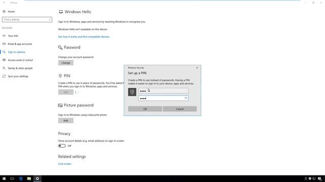 How to setup a Pin in Windows 10 смотреть онлайн