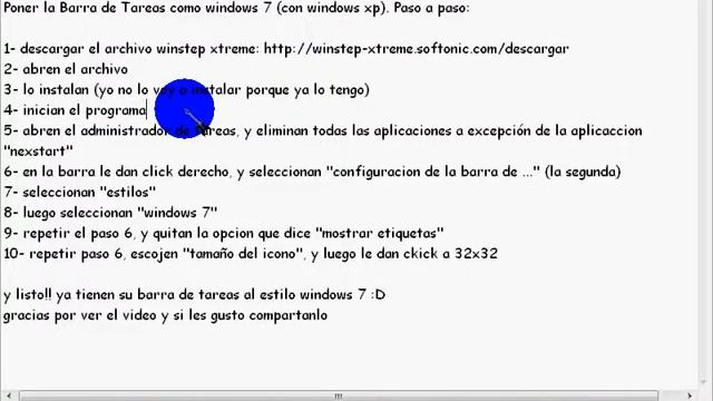 Poner la Barra de Tareas como Windows 7 (Con Windows XP) смотреть онлайн