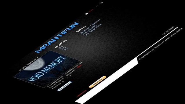 Void Memory: Trainer +2 v.181229A MrAntiFun Download смотреть онлайн