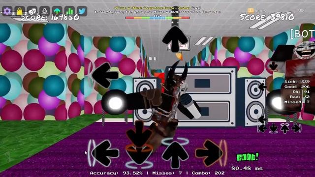 Funky Friday Roblox FNF Algebra Dave And Bambi Golden Apple HARD смотреть онлайн