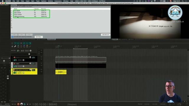 Reaper Tutorial 1d) Hello Reaper: Working with Video Items - Use of tracks смотреть онлайн