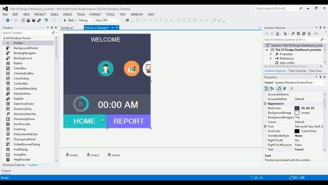 FLAT UI DESIGN - C# and VB.NET - Simple Dashboard - Visual Studio 2013, 2015, 2017 - TUTORIAL смотреть онлайн