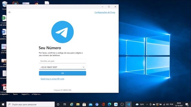 Unigram com o NVDA: Pareamento do Unigram com o Telegram do seu SmartPhone. смотреть онлайн
