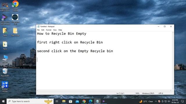 How to Recycle Bin Empty in windows 10 смотреть онлайн