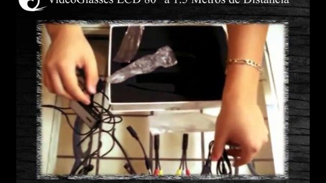 VideoGlasses 80inch LCD Screen a 1.5 mts de distancia Lentes de Video смотреть онлайн