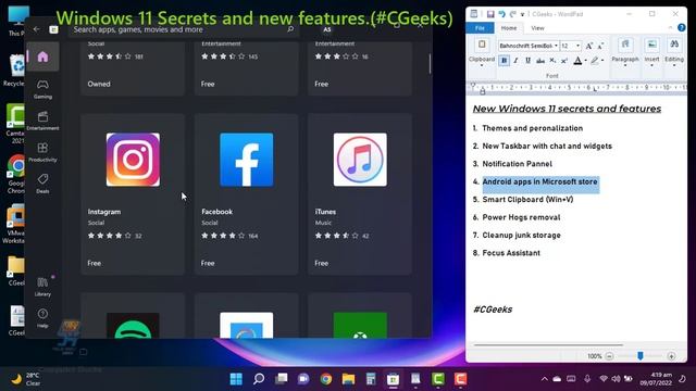 Geek 29 - Windows 11 Secrets and new features. #CGeeks смотреть онлайн