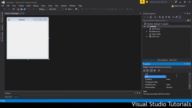 Visual Studio tutorial 1 - Forms смотреть онлайн