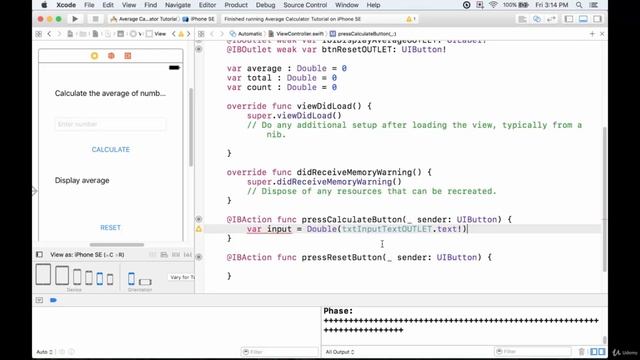 Develop Your First iOS App with Apple's Fast and Xcode (3 Functionality Part 1) смотреть онлайн