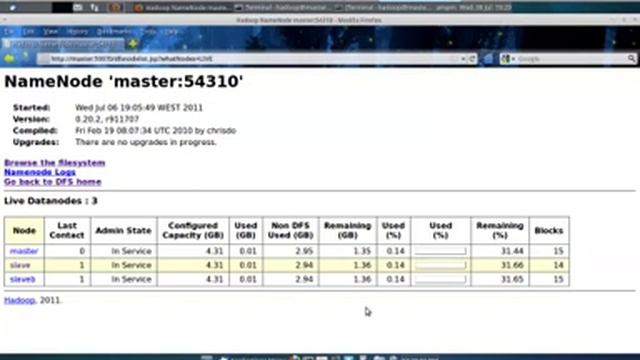 Hadoop Multi-Node Part6: Visualização interface web Browser смотреть онлайн