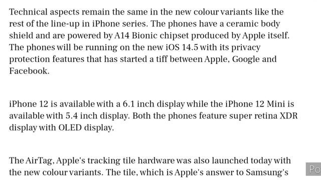 Apple Launches iPhone 12, iPhone 12 Mini in purple colour || смотреть онлайн