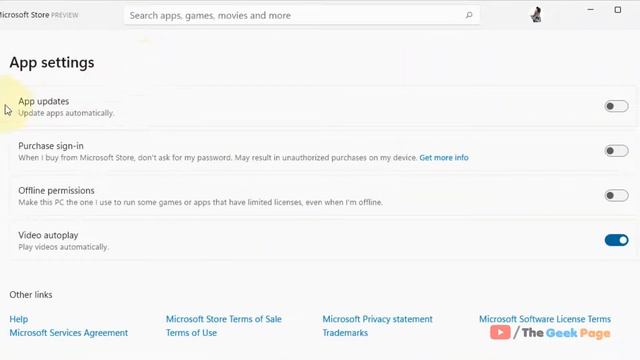 Turn on Auto update Apps in Windows 11 Store смотреть онлайн