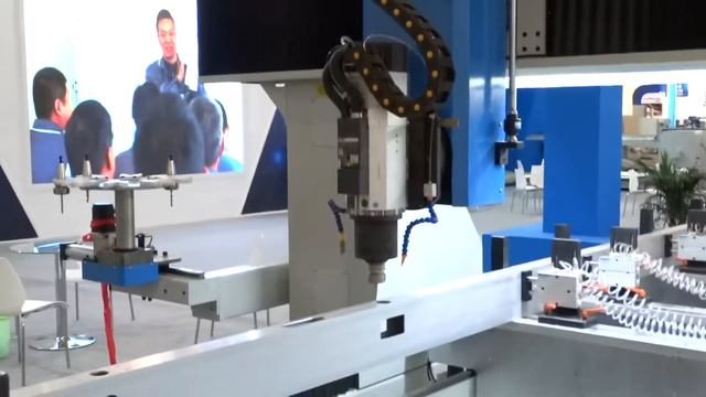 CNC Machining center with 4 Axis for Aluminum profile on Curtain Wall смотреть онлайн