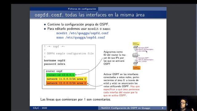 Quagga-OSPF-2-Configuración смотреть онлайн