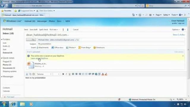 Windows Hotmail How To Share and Collaborate on Office Docs смотреть онлайн
