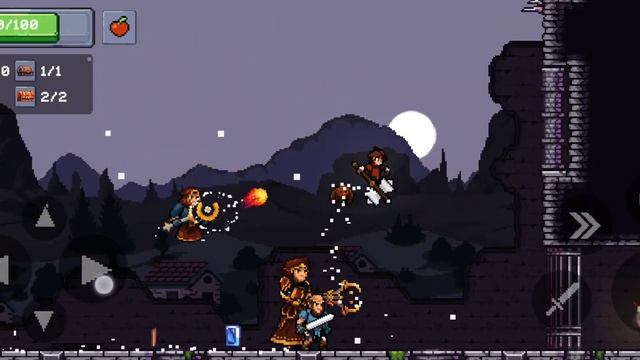 Apple Knight- прохождение 20 уровня смотреть онлайн