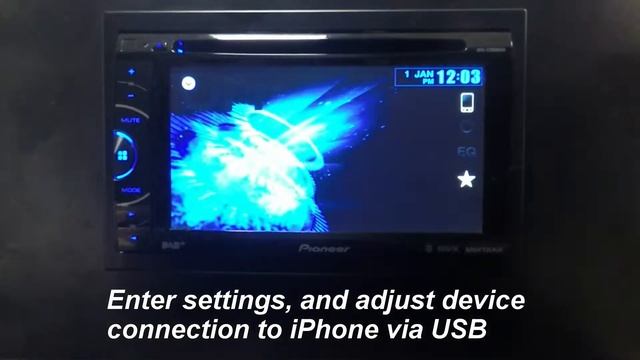 Pioneer: AVH-X3600DAB How to connect iPhone 4/4s for AppRadio Mode смотреть онлайн