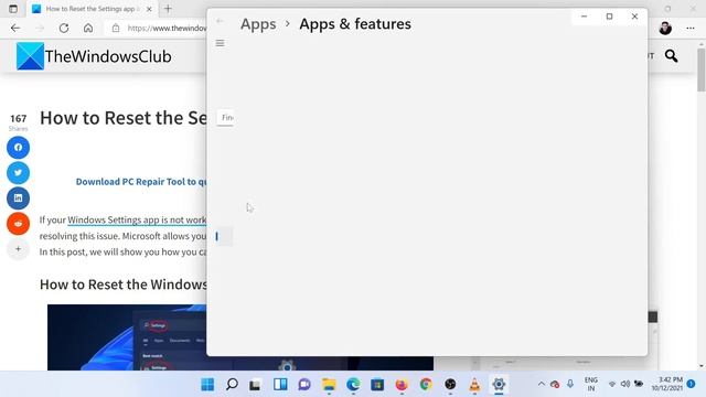How to Reset the Settings app in Windows 11/10 смотреть онлайн