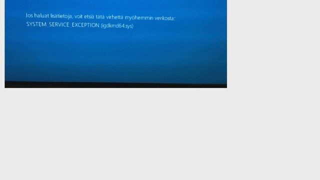 SYSTEM_SERVICE_EXCEPTION (igdkmd64.sys) смотреть онлайн