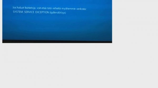 SYSTEM_SERVICE_EXCEPTION (igdkmd64.sys)