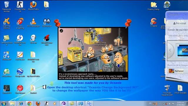 Como cambiar el fondo de pantalla de Windows 7 starter смотреть онлайн