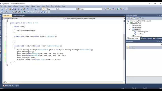 Graphics Path c# Tutorial Part 1 смотреть онлайн