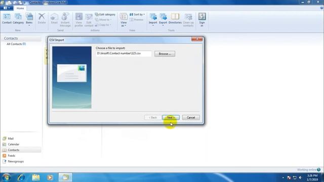 How To import Windows Live Mail contact number from Old PC to New PC смотреть онлайн