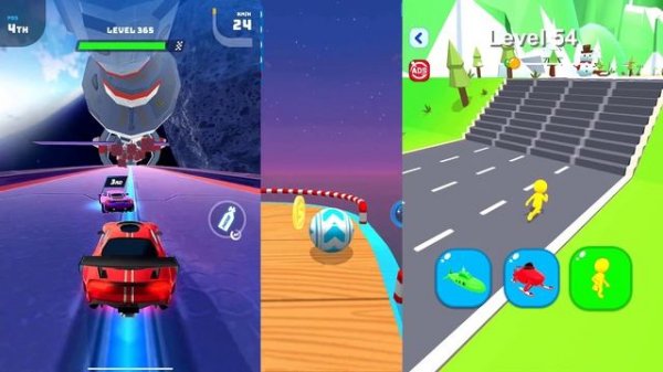 Race Master 3D Vs Sky Rolling Balls Vs Shape Shifting SpeedRun All Levels Gameplay Android Ep 1